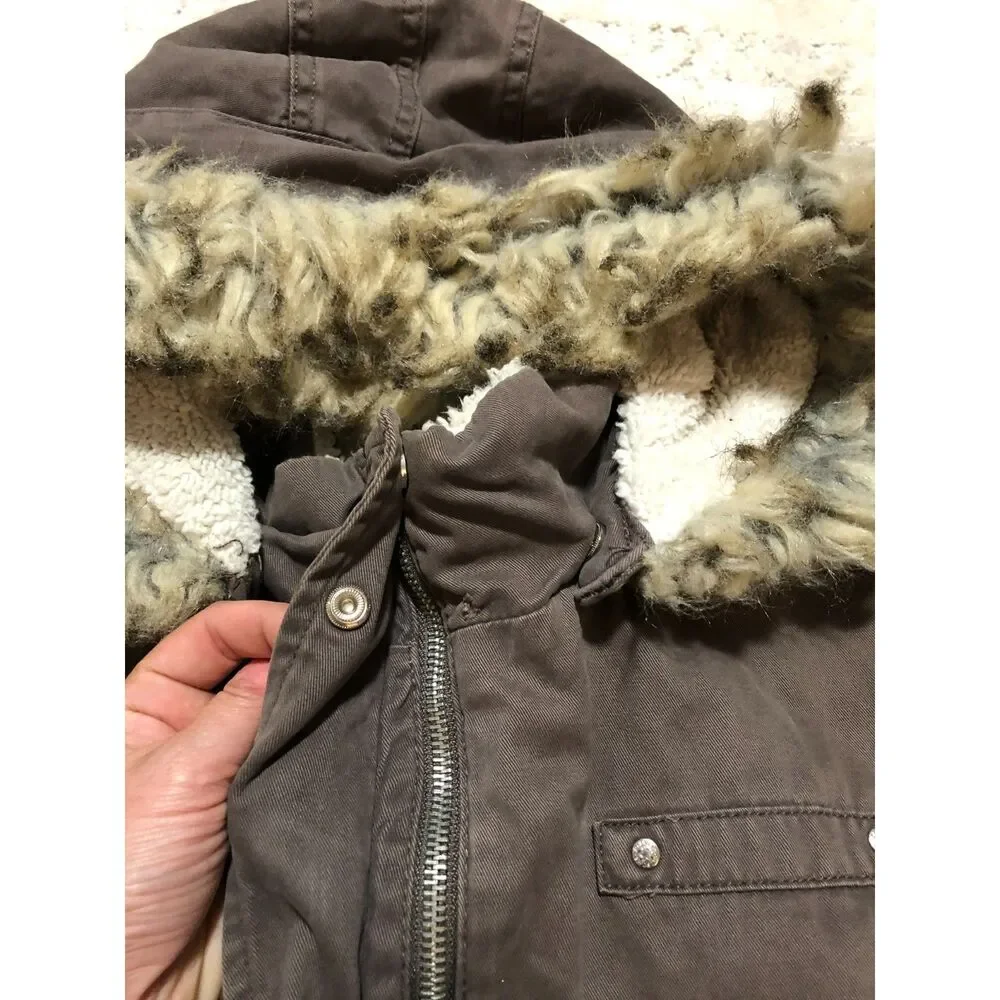 Kids 12 H&M Coat With Removable Hood